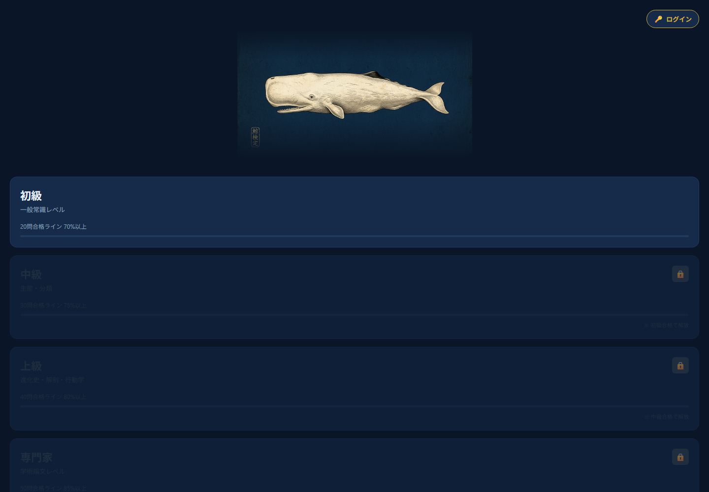 クジラ検定